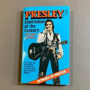 ELVIS Presley Entertainer of the Century paperback by Antony James.